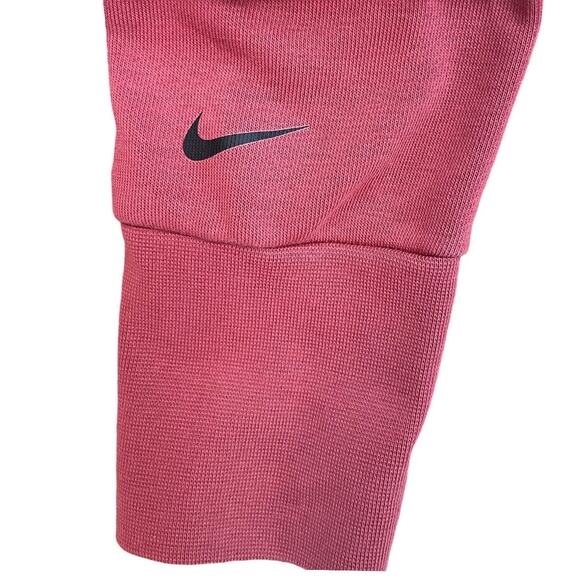 Nike Embossed Logo Sweatshirt Womens Size M Rust Dri Fit - Picture 8 of 8